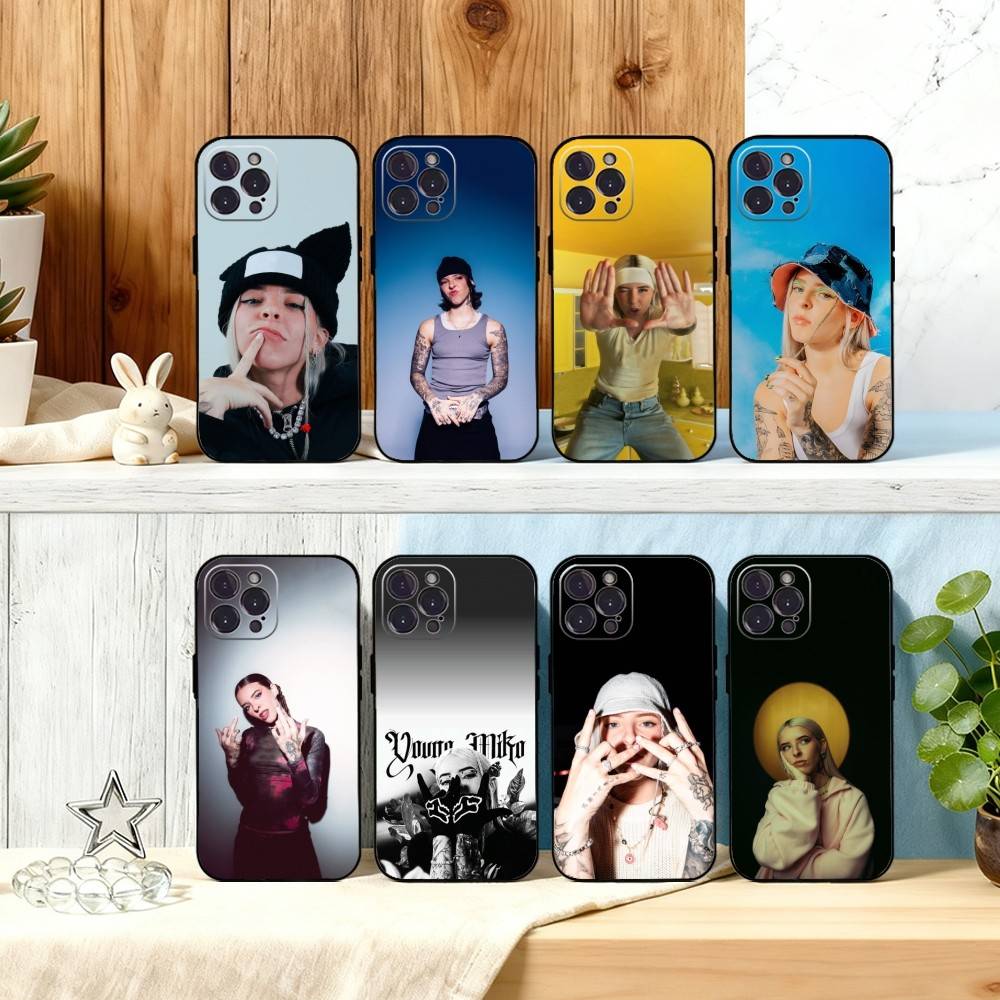 C-Cool Young M-Miko Singer Phone Case For iPhone17,16,15,14,13,12,Plus,Pro Max, 5G Others Soft Black Cover