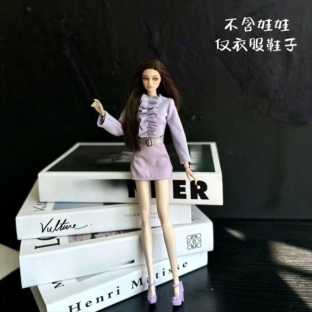 2025 New Clothes Set + Shoes / 30cm Doll Clothing Suit Plush Coat Top Skirt Pant Sweater Outfit for 1/6 Doll Clothes / Diy Toys