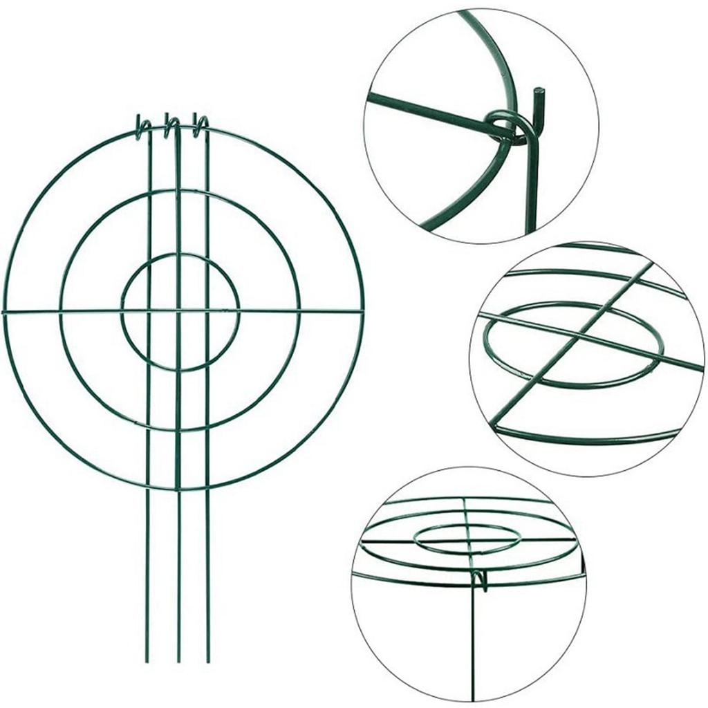 3 Pieces Peony Cages and Supports Peony Support Frame Plant Support Stakes Supports Hoops for Tomato Flopping Flowers Vegetables