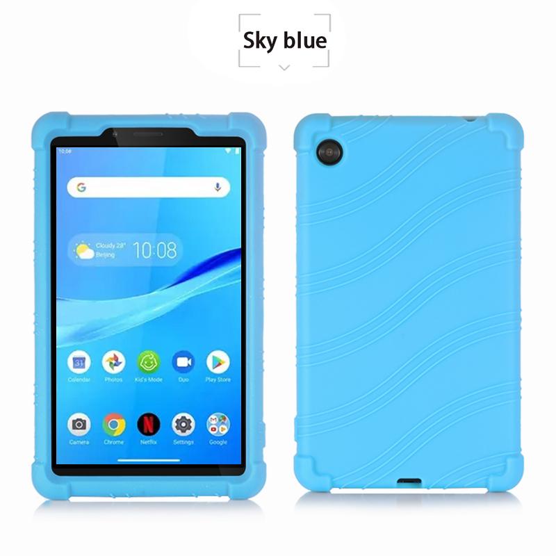 

Чохол для Lenovo Tab M7 Gen 3 TB-7305x Tb-7306 Tb-7306 Kids Safe Протиударний силіконовий чохол для планшета Захисний чохол + плівка в подарунок синій