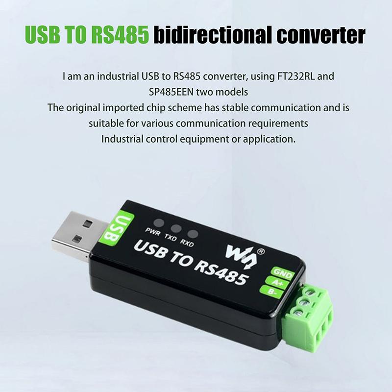 Conversor Serial USB para RS485 Industrial Original Módulo de Comunicação Half Duplex FT232RL