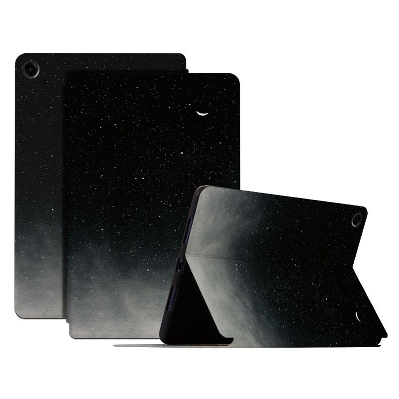 

For Samsung Galaxy Tab A9+ Case PU Leather Stand Pattern Printing Stand Tablet Shell Crescent