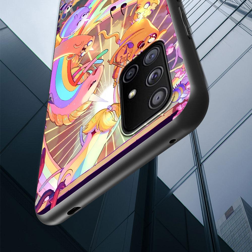 Fionna Cake Case for Samsung Galaxy S23 S10e S10 S21 FE S22 S9 S24 Ultra S20 Plus Soft Black TPU Phone Cover Bumper