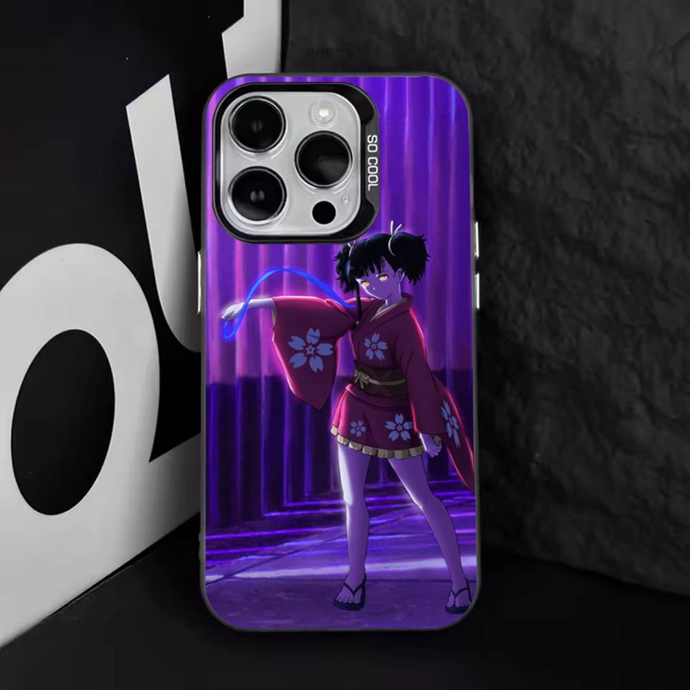 K-Kabaneri Iron Fortress Phone Case For iPhone 16,15,14,13,12,11,8,7,Pro,Max,Plus,Mini,XS,SE Anti Fall Black Matte Hard