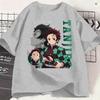 Unisexs Tshirts Kamado Tanjiro Funny 100 Cotton Tees Short Sleeve Demon Slayered T Shirts Crew Neck Tops Adult