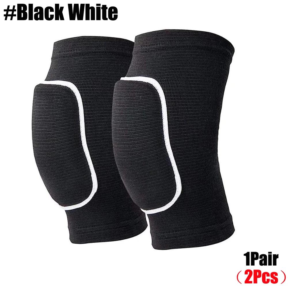 2Pcs Sports Compression Knee Pads Elastic Knee Protector Thickened Sponge Knee Brace Support For Dancing Workout Training