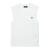 Polo Cable Knit Cotton Sleeveless Sweater Women Tops White WMPOSWENC021229-100