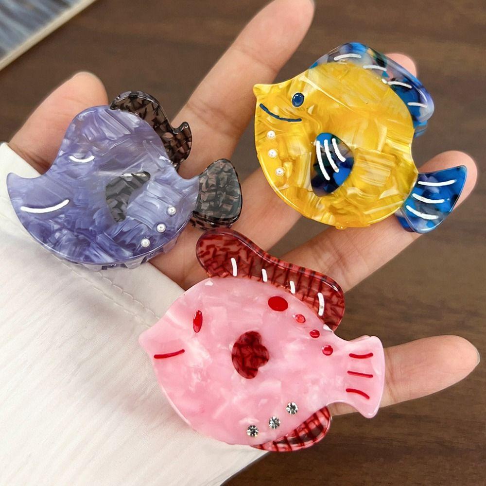 Koreanischer Stil Meeresbewohner Haarspange Essigsäure Kleiner Haifischclip Personalisierte Greifklammer Kopfschmuck