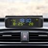 TPMS Look Solar Car Digital Clock with LCD Time Date In-Car Temperature Display for Outdoor Personal Car Part Decoration