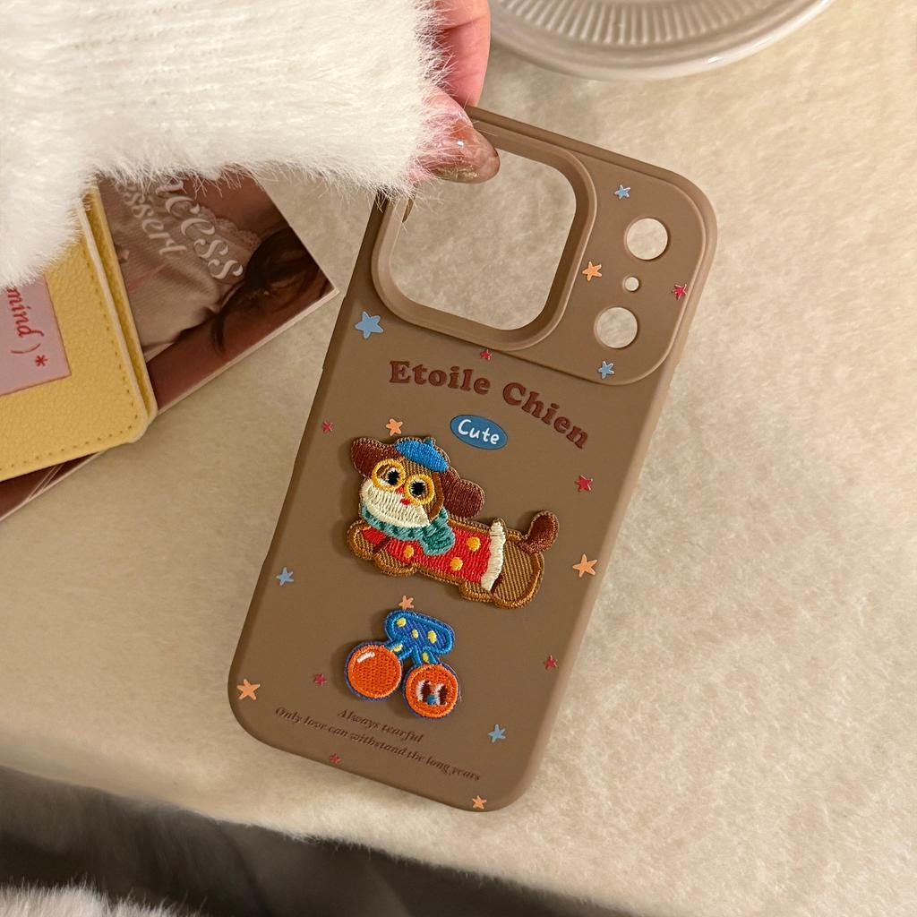 iPhone 17 fun cute pet Apple 16 Pro Max phone case suitable for 14, 13, 15, 11, 3D cartoon, matte, soft