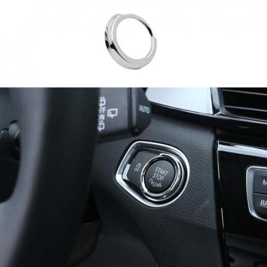 Matte Silver Fit For BMW F20 F21 F22 F23 Startup Button Cover Trim Car One-Click