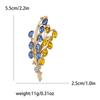 Trendy Rhinestone Wheat Ear Brooches for Women Ukrainian Wheats Pins Enamel Plant Badges Office Party Friend Gifts Accessories