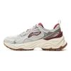 Li Ning Star Ring Weiche Retro-Mode Vielseitige Höhenerhöhung Rutschfest Abriebfest Atmungsaktiv Low-Top Freizeitschuhe Herren Sneaker AGCV355-2