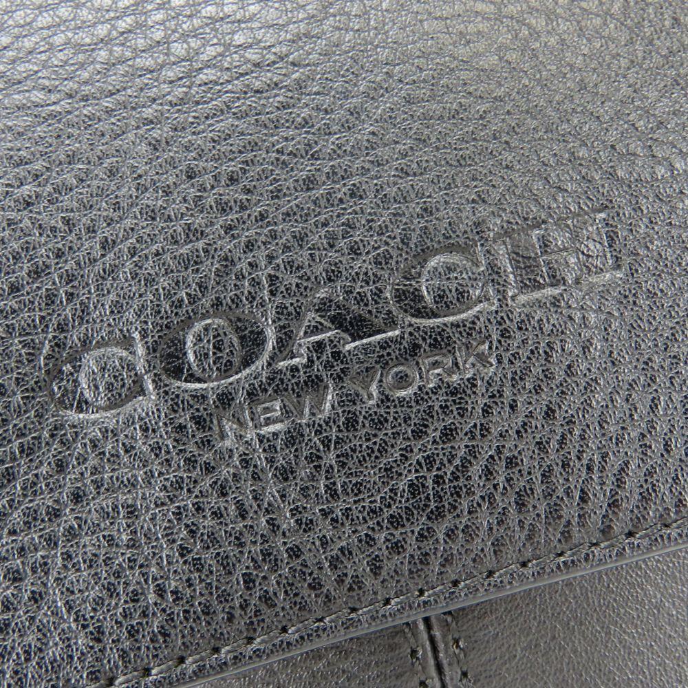 Used COACH Shoulder Bag Messenger F72108 leather black casual