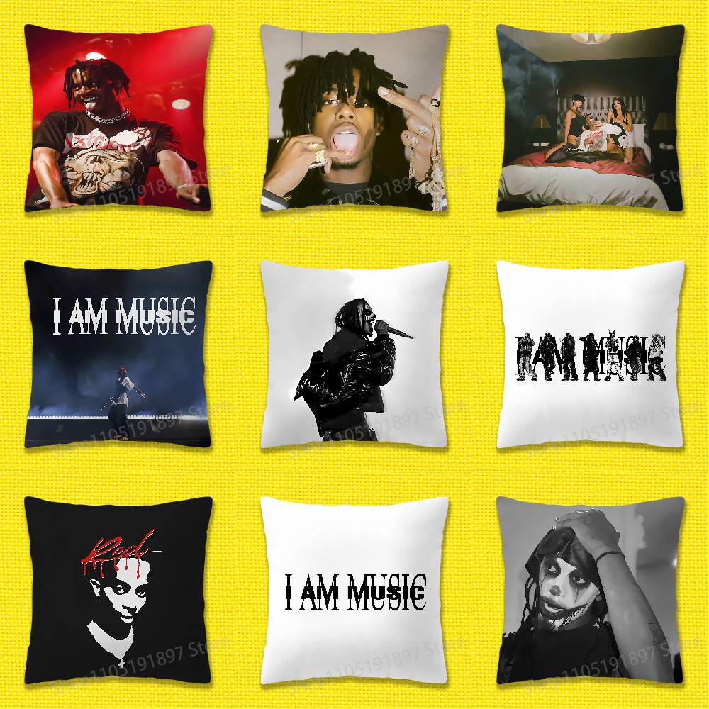 Federa per Cuscino Decorativo P-Playboi C-Carti Music Whole Lotta Red Per 50x50cm 40x40cm 45x45cm 30x30cm Quadrata Federa per Cuscino da Camera