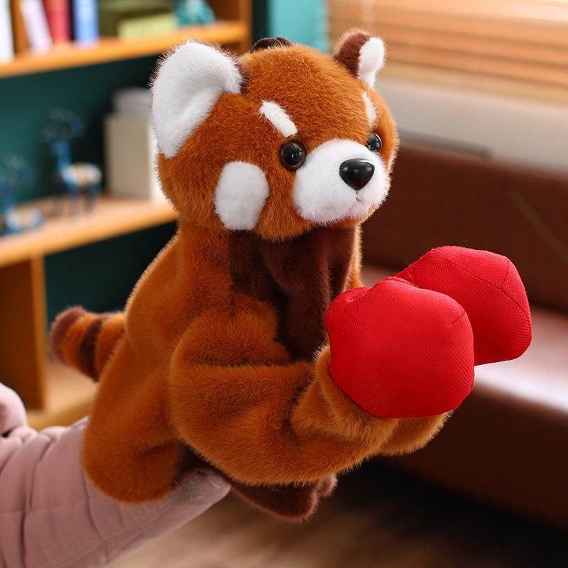 

Электрическая кукла-тигр-боксер, плюшевая игрушка, перчатки-еноты, детская успокаивающая тряпичная кукла, подарок на день рождения 25cm (0.25kg)