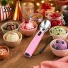 Yogurt Scooper Rechargeable Heated Ice Cream Scoop, Electric with 3-Level Heat, Party Dessert Serving Tool LED Display, 2000mAh Battery for