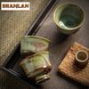 80ml Chinese Kiln Change High Foot Tea Cup Handmade Ice Cracks Galze Master Cup Opening Can Nourish Tea Bowl Jianzhan Drinkware