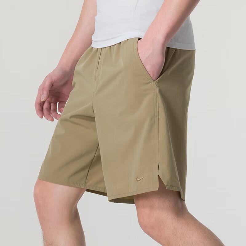 Nike Lace-Up Breathable Comfort Casual Shorts Men Bottoms Khaki DV9331-247