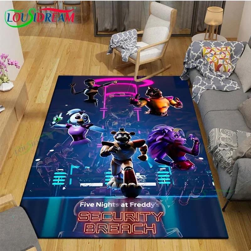 Tappeti Stampati con Orso di Five Nights at Freddy's Tappeti Decorativi per Stanza dei Bambini Soggiorno Tappeti per Camera da Letto Tappeto Anime