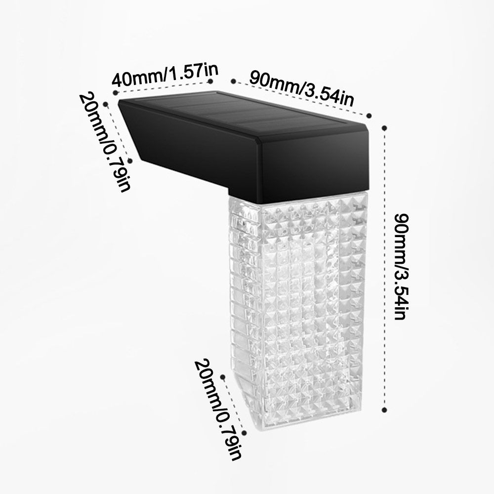 LED Solar Wall Lamp IP65 Waterproof Solar Step Light New LED Wall Lamp  Garden Decoration