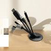 4Pcs Plastic Wire Hole Cover Outlet Port Table Computer PC Desk Round Cable Grommet Line Holder Cable Management