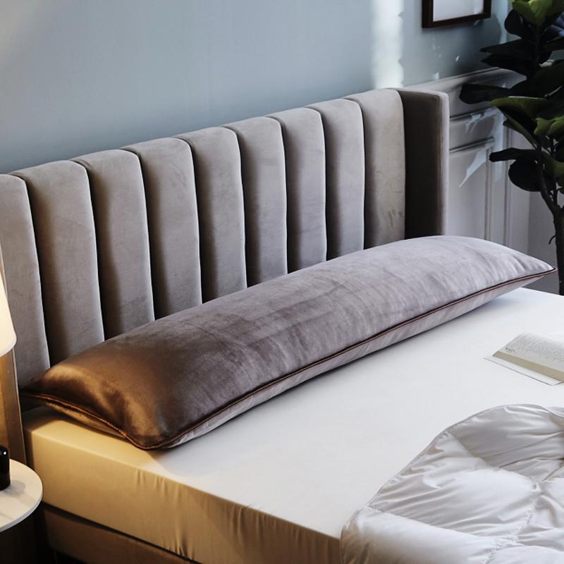 1Pcs Soft Flannel Long Pillow Case Large Size Comfortable Lover Sleeping Pillow Cover 120/150/180cm Bedding Body Pillowcase