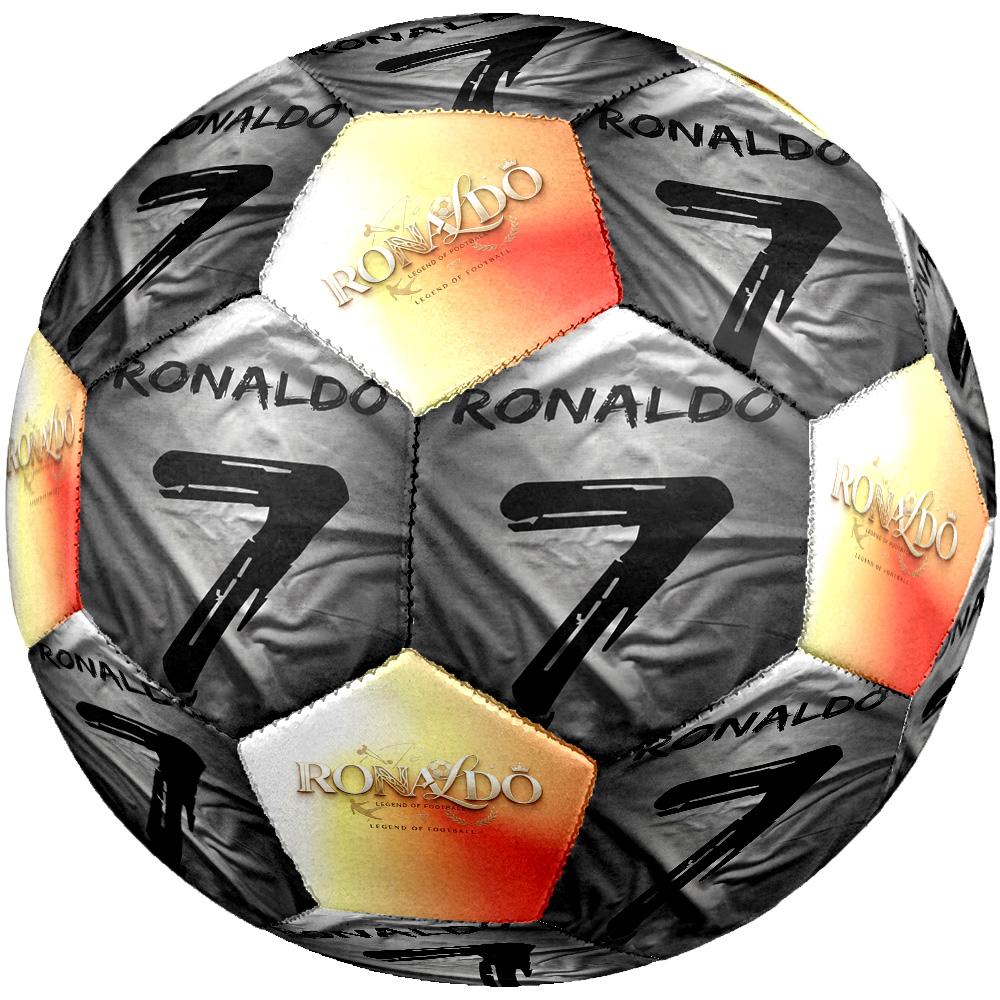 Ronaldo's Superhero Flames Soccer Ball Size 5 Football Machine-Stitched Indoor/Outdoor Training and Matches perfect gift for sports enthusiasts