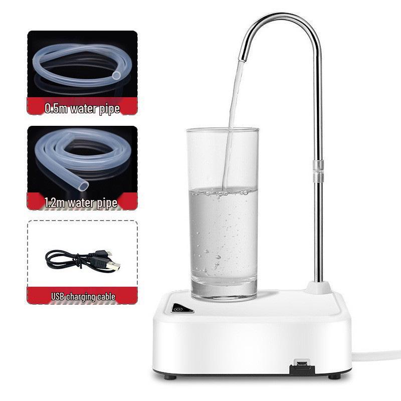 Electric Tabletop Water Dispenser with Tray - Automatic Pump for Bottled, Pure, or Mineral Water