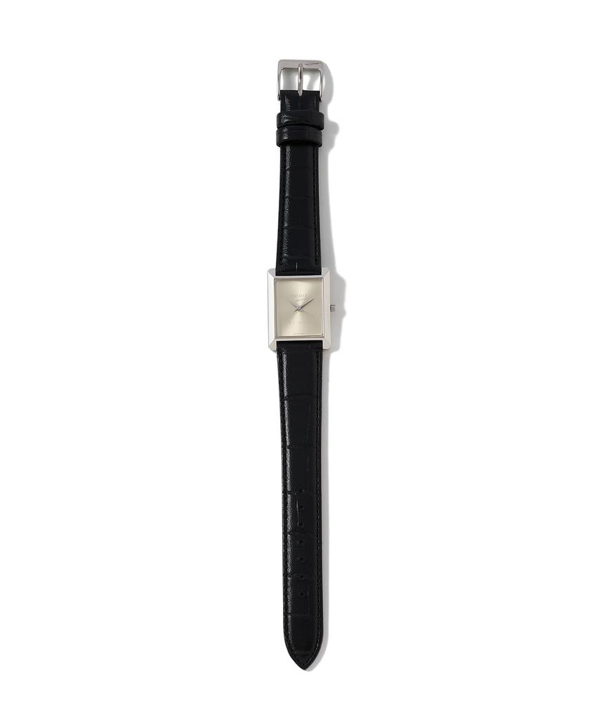 RAYS WATCH SILVER Quartz Watch with Genuine Leather Unisex Fashion Size M Strap, Men's Brand, Silver,