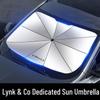Sunshade Heat Insulation for Lynk & Co EV Models 01-06, Front Windshield Sun Block Curtain
