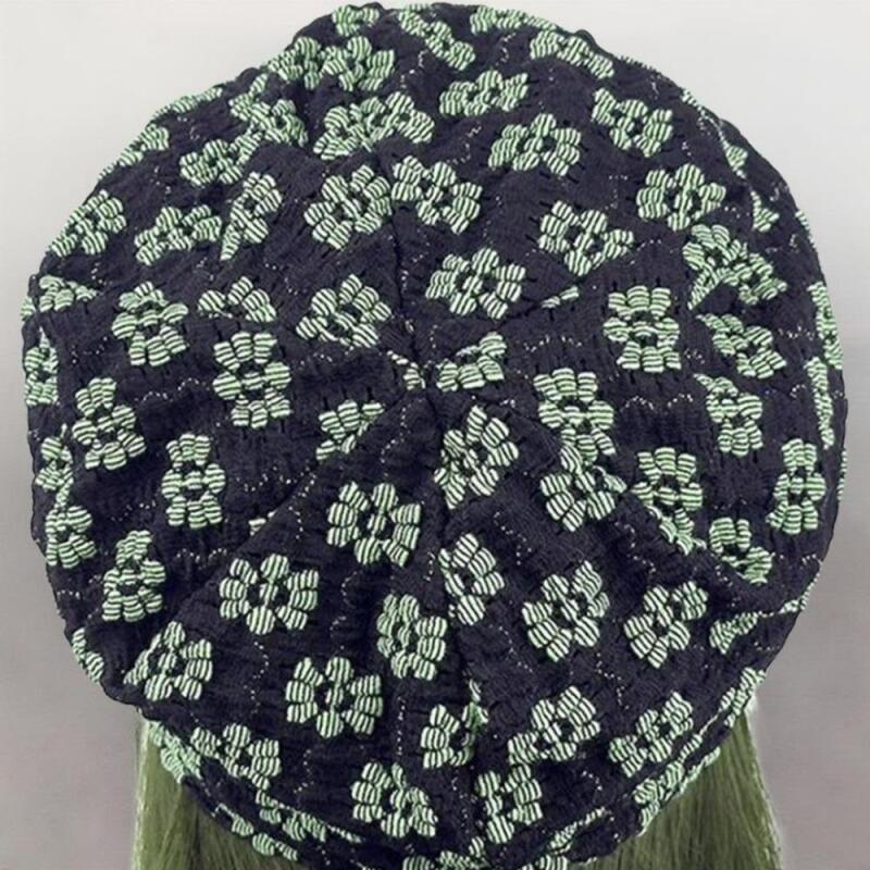 Women's Breathable Floral Beanie Fashion Hat