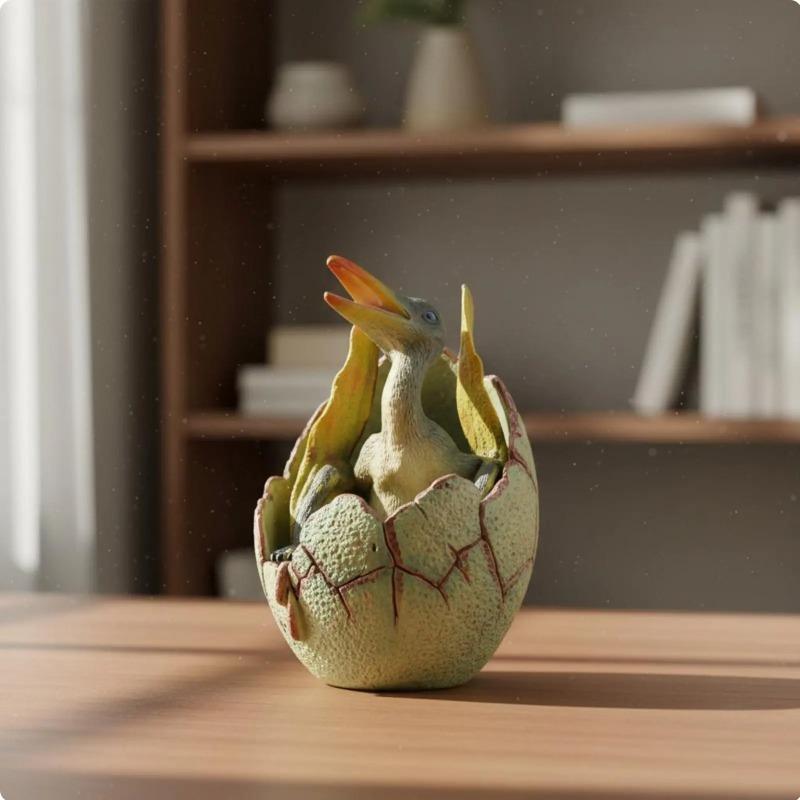 

Hatching Dinosaur Shell Toy Realistic Design Hatching Dinosaur Shell Baby Pterosaur Figure Child-Safe Material Party Favor