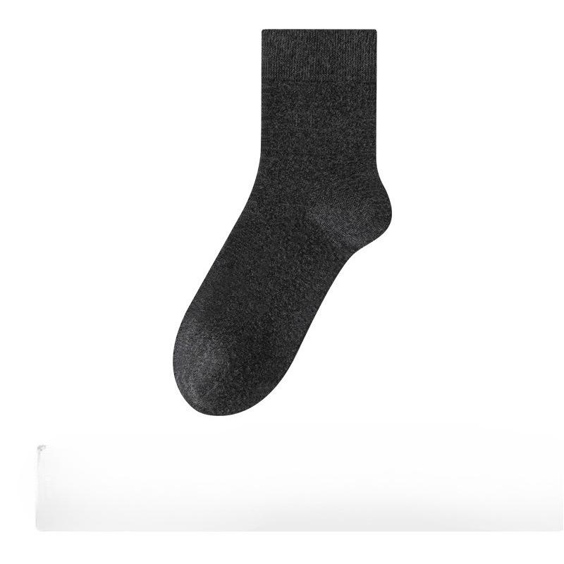Herren Dicke Baumwolle Herbst und Winter Warme Mittelhohe Socken, Antibakteriell Herbst Reine Baumwolle Anti-Geruch und Schweißabsorbierend Business Herrensocken