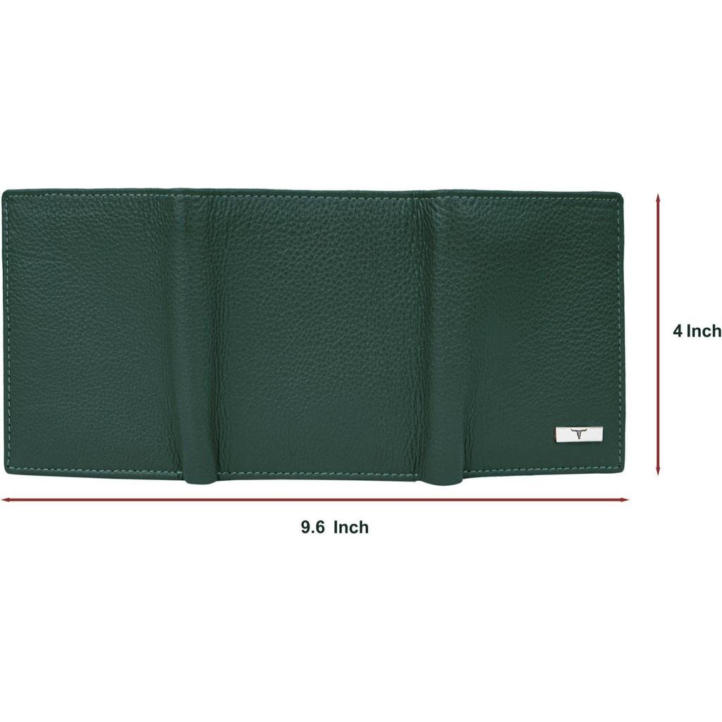 NEW Men Casual , Genuine Leather RFID Wallet  (6 Card Slots)