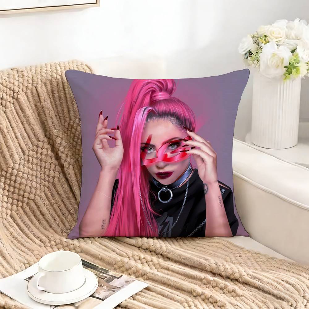 

LLADY GGAGA MAYHEMes Pillow Case Square DoubleSided Sofa Cushion Cover Bedroom Bedside Pillow 30X30cm