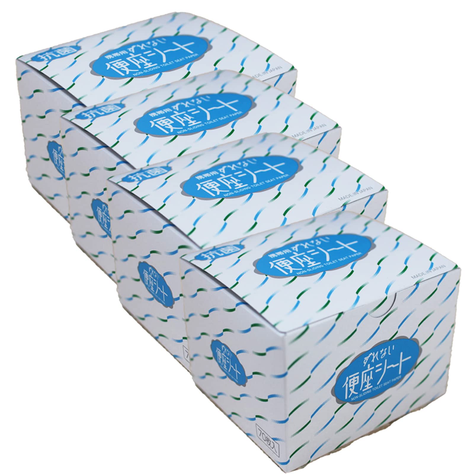 

Sunroll toilet seat sheet 70 pieces Non-slip [4 boxes] (flushable, portable, antibacterial, adsorption, stick-on type)