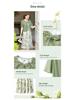 Elegant Summer Maternity Chiffon Two-Piece Dress - Slimming, Over-the-Knee, Short-Sleeved Skirt