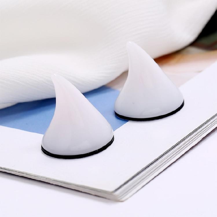 Novelty Black Cartoon Horns Resin Sticker Cosplay Horns Costume Quality Decoration Accessory for Personalized Style Lover