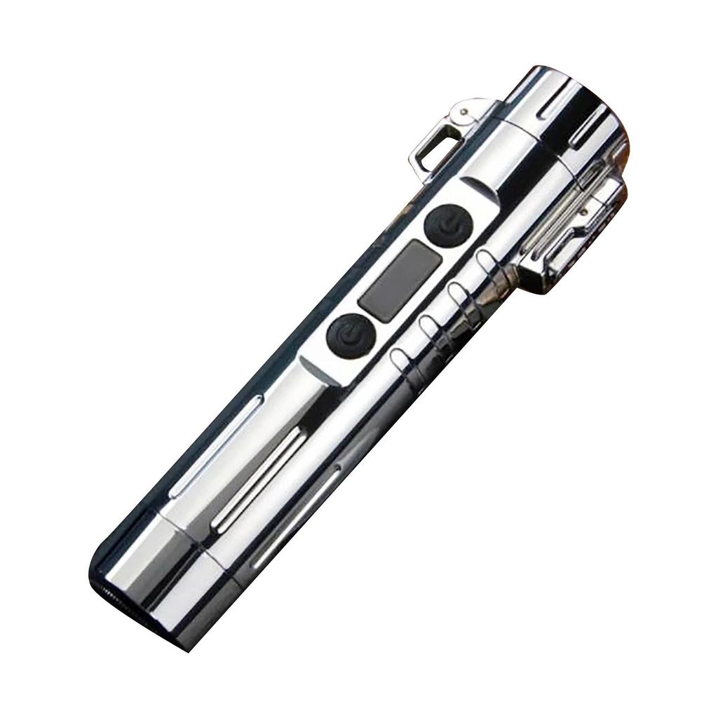 USB Electric  Lighter with  Beard Shaver Windproof Plasma Gifts For Men