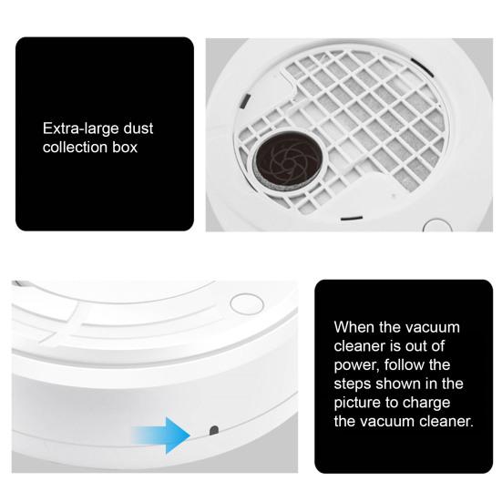 Yousheng Smart Robotic Vacuum Cleaner with Sweeping Suction Mopping 3-in-1 Automatic Floor Cleaner Low-Noise Self-Charging Corner Dust Cleaner for Pet