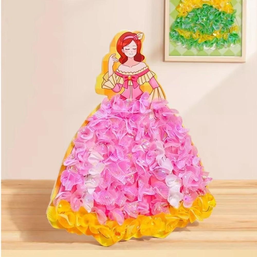 Creative Fairy Tale Hand Poke Painting Puzzle Fabric Art Craze Poke Art  Children