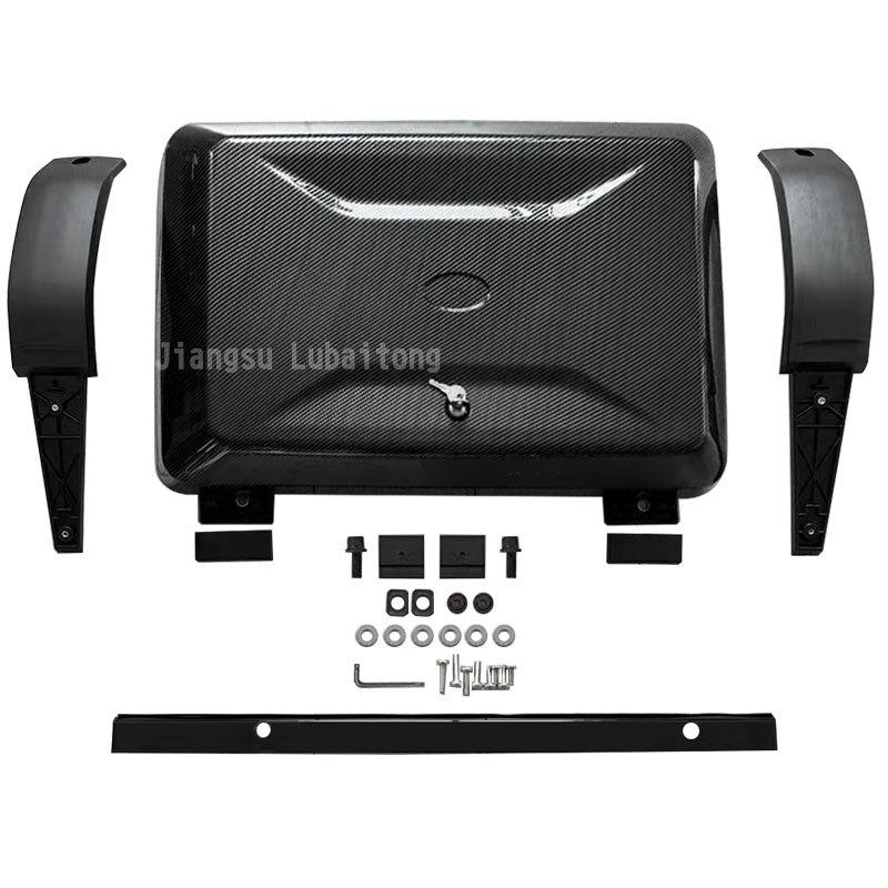 

Защитная накладка на боковое окно Defender с рисунком из углеродного волокна, ящик для хранения рюкзака для внедорожников (2020+)