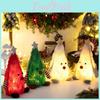 Christmas Tree Figurine With Led Lights For Holiday Decor And Festive Tabletop Display