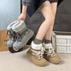 Large cotton shoes winter velvet thickened snow boots women's thick-soled warm sub-zero cold-proof big-headed cotton boots