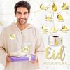 500 Pcs Round Sticker Eid Mubarak Seal Labels Festival Decorative Sticker Self-Adhesive Labels Sticker Party Supplies