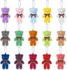 15 Packs Mini Bears Plush Stuffed Animals, 15 Colors Jointed Tiny Doll Bulk Soft Toys for Valentine's Day Gifts Kids