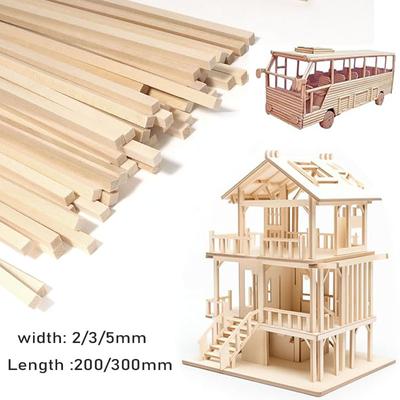 20-50PCS Basha Wood Chips DIY Building Model Material Handmade Craft Furniture Lantern Making Ornaments