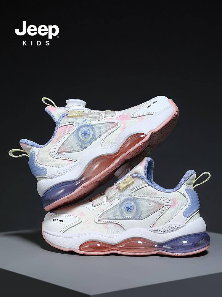 Jeep Kids 2025 Sports Shoes: Fluorescent Air Cushion Running & Basketball Sneakers for Boys and Girls 28