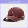 Cappellino da baseball classico lavato ad acqua con ricamo e tesa larga per la protezione solare all'aperto
